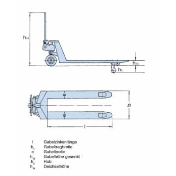 Гидравлическая тележка PFAFF HU 20-115 QLTP с быстрым подъемом-1