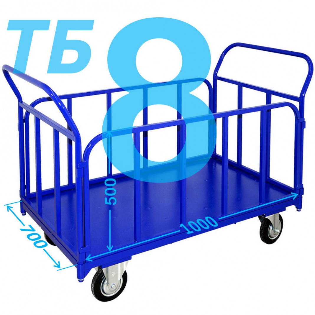 00. Тележка тб. 04. Тележка платформенная с трубчатыми бортами тб 1. Тележка тб.