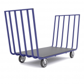 Тележка платформенная цельносварная с двумя ручками ТПУД 800х1919х960