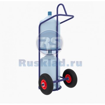 Тележка для перевозки 2-х баллонов воды ВД 2  (г/п - 200кг, колеса 250мм, пневмо или литая резина на выбор) Тележка для перевозки 2-х баллонов воды ВД 2  (г/п - 200кг, колеса 250мм, пневмо или литая резина на выбор)-2