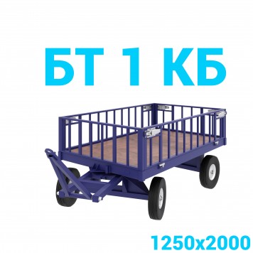 Тележка большегрузная с фанерным настилом и решетчатыми бортами БТ 1 КБ 1250х2000-0