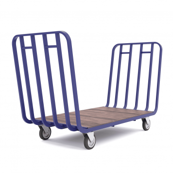 Тележка платформенная цельносварная с двумя ручками ТПУД 800х1919х960-0