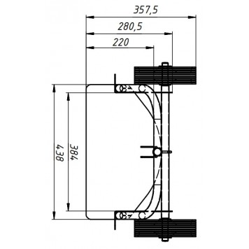 Тележка грузовая «Кега 3» 601×281×1152 Тележка грузовая «Кега 3» 601×281×1152-1
