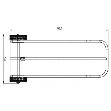 Тележка грузовая «Кега 3» 601×281×1152 Тележка грузовая «Кега 3» 601×281×1152-3