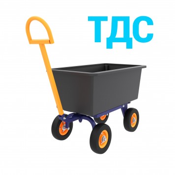 Тележка Дворника и Садовника ТДС П с колесами d200мм. 990х580х530-0