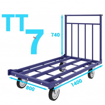 Тележка платформенная усиленная. ТТ 7 800х1400-0