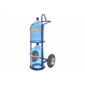 Тележка для перевозки 2-х баллонов воды ВД 2  (г/п - 200кг, колеса 250мм, пневмо или литая резина на выбор)