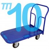 Тележка платформенная ТП 10 (г/п 300-550 кг, 800х1800 мм, колёса на выбор)