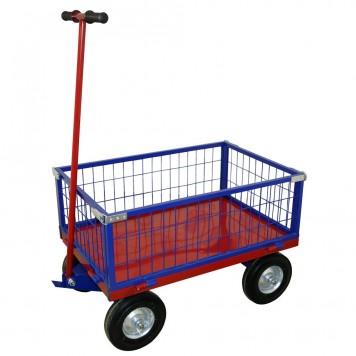 Тележка платформенная с поворотной осью ТПОБ 2С (г/п 450-600 кг, 600х900 мм, колеса на выбор) Тележка платформенная с поворотной осью ТПОБ 2С (г/п 450-600 кг, 600х900 мм, колеса на выбор)-1