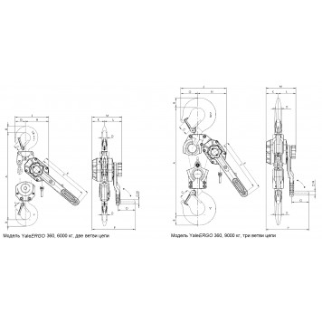 Таль ручная рычажная Yale ERGO 360 1500 (1.5 т) Таль ручная рычажная Yale ERGO 360 1500 (1.5 т)-1