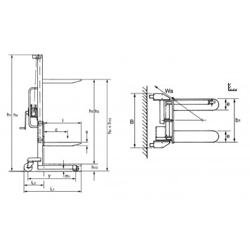 Штабелёр ручной лебёдочный PFAFF HG 0315 (г/п 300 кг, в/п 1500 мм) Штабелёр ручной лебёдочный PFAFF HG 0315 (г/п 300 кг, в/п 1500 мм)-1