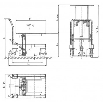 Передвижной подъемный стол PFAFF HW 10 Передвижной подъемный стол PFAFF HW 10-2