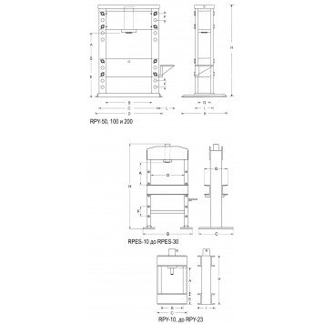 Прессы универсальные Yale серии RPY Прессы универсальные Yale серии RPY-1