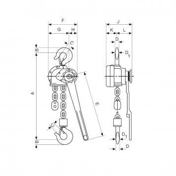 Таль ручная рычажная Yale PUL-LIFT D85 1500 ATEX (1.5 т) Таль ручная рычажная Yale PUL-LIFT D85 1500 ATEX (1.5 т)-1