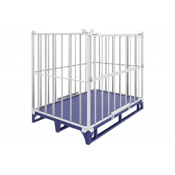 Каркасное ограждение оцинкованное для поддона ОПК-1 Цинк (800х1200х860 мм, г/п 1500 кг)-0