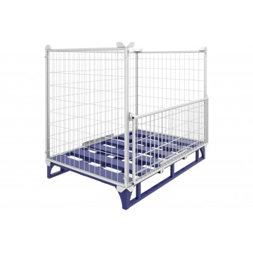 Сетчатое ограждение оцинкованное для поддона ОПС-1 Цинк (800х1200х860 мм, г/п 1500 кг)-0