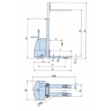 Самоходный штабелер EGV PSH 1616, 1625, 1629, 1635 (новая версия модели EGV EPH) Самоходный штабелер EGV PSH 1616, 1625, 1629, 1635 (новая версия модели EGV EPH)-1