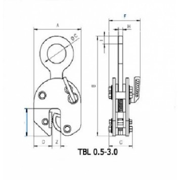 Захват для металлических листов Tigrip TBL-2