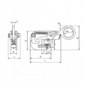 Захват балочный для горизонтального перемещения Tigrip TTG-2