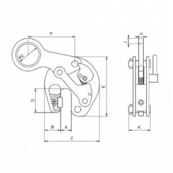 Захват балочный для вертикального перемещения Tigrip TTR-3