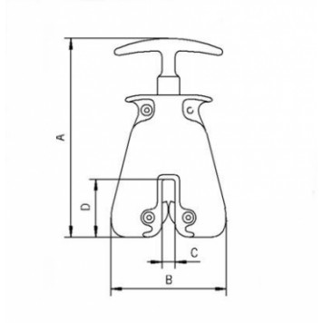 Захват для ручной вертикальной переноски листов Tigrip THG-2