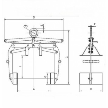 Захват для бочек с опрокидыванием TFA-D-2
