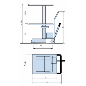 Передвижной подъемный стол PFAFF HW 10 Передвижной подъемный стол PFAFF HW 10-1